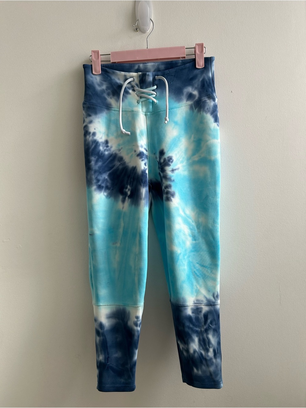 Chaser Brand Womens Tie-Dye Leggings - Blue & White